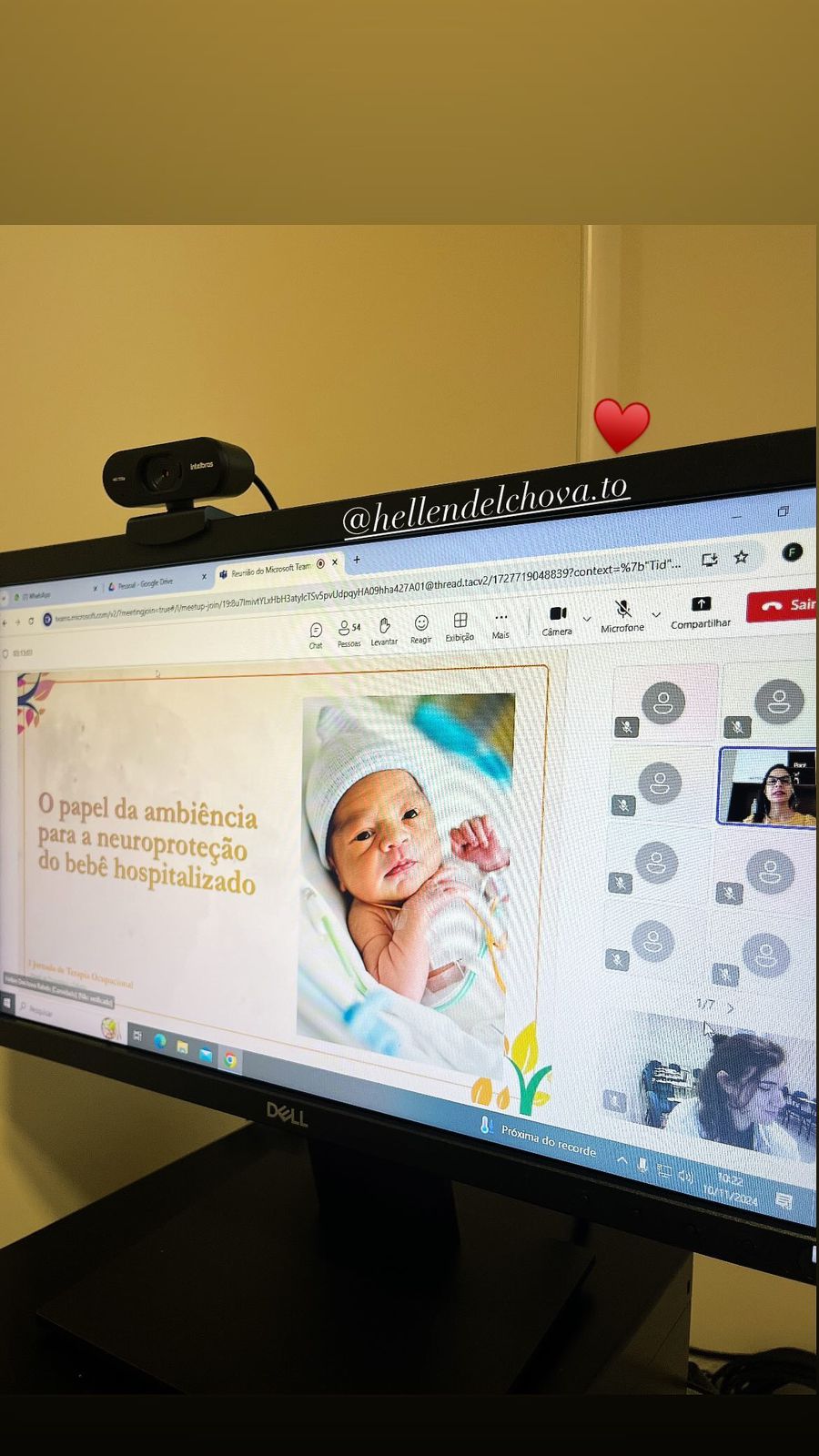 Jornada de Terapia Ocupacional reúne 139 participantes em evento online sobre neonatologia e pediatria